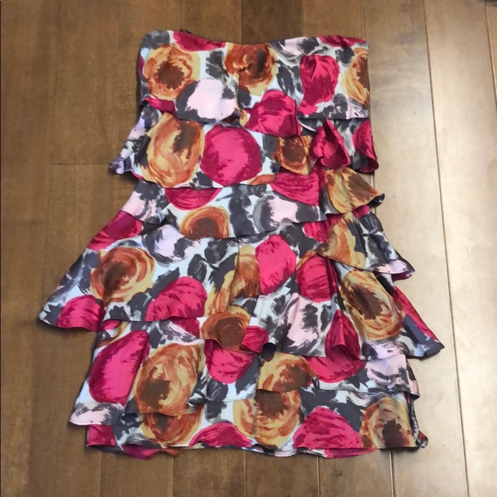 BCBG ruffle dress